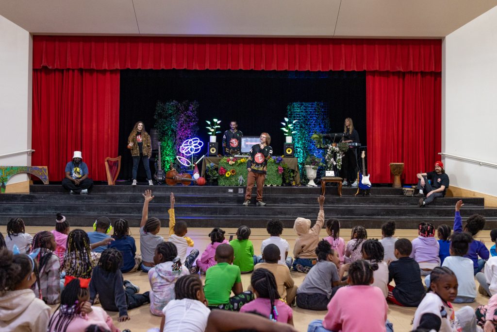 Touring music industry workers sharing their stories with students